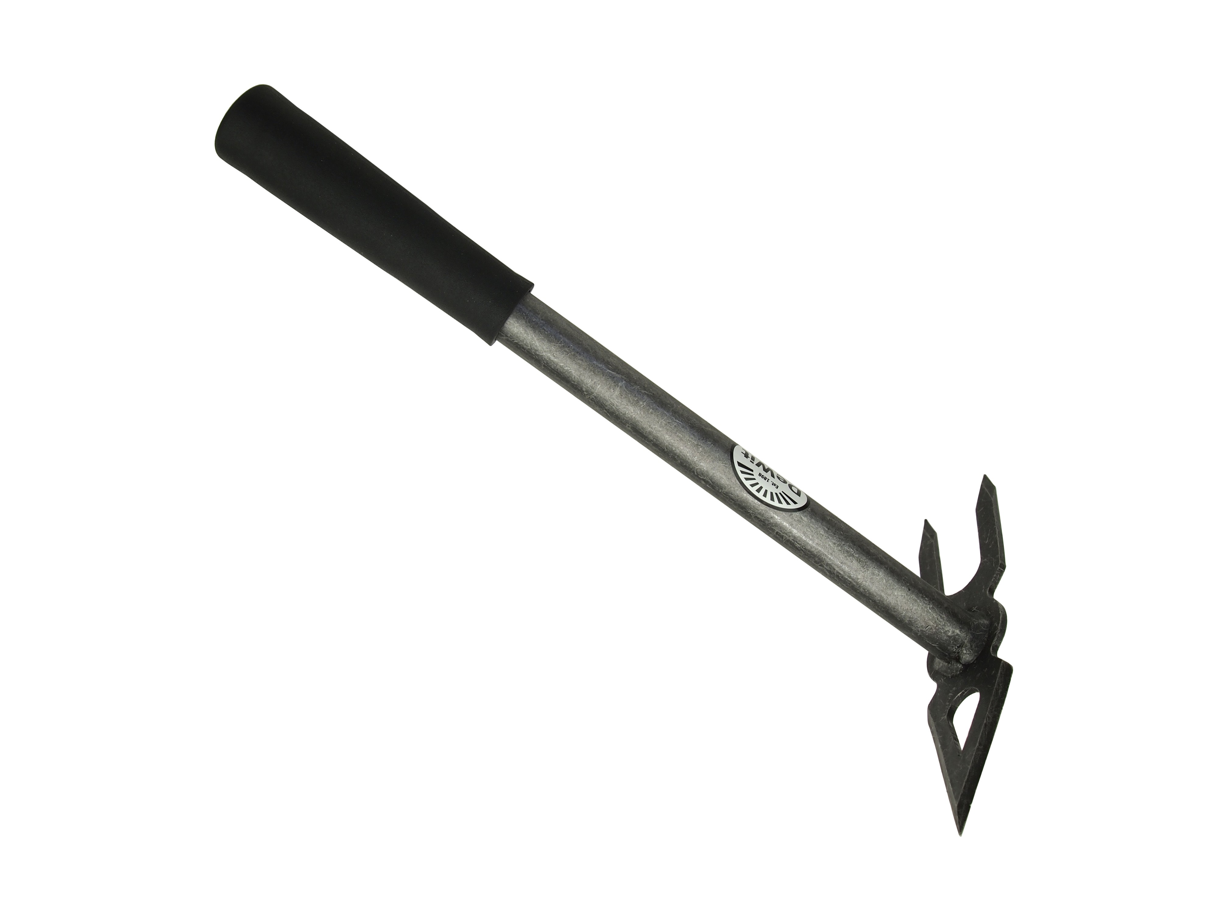 Combi straight haped hoe and 3 tine cultivator long tubular  steel handle